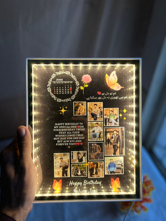 Personalized LED Calendar Photo Collage Frame